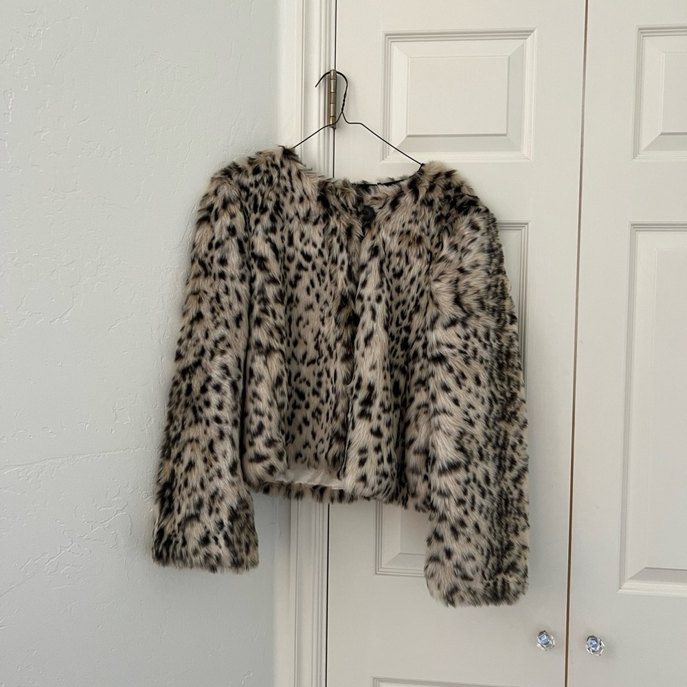 J Crew Faux Fur Jacket